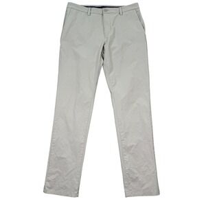 Vineyard Vines On The Go Pants Mens 32x32 Slim Fit Stone Grey Performance Chinos